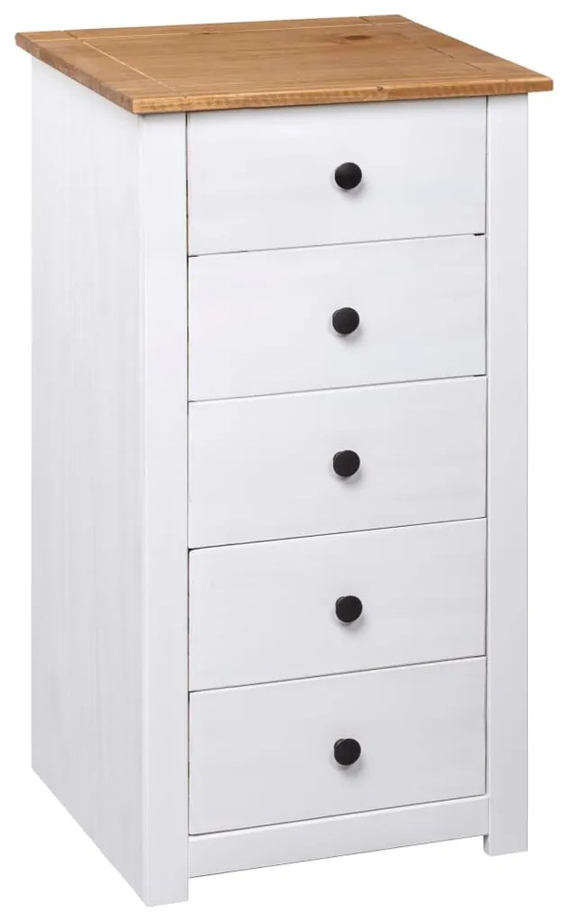 vidaXL Μπουφές Λευκός 46 x 40 x 89 εκ. από Ξύλο Πεύκου Σειρά Panama