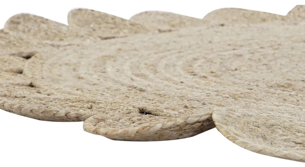 Χαλί DKD Home Decor 200 x 200 x 1 cm Φυσικό Καφέ πολυεστέρας Γιούτα