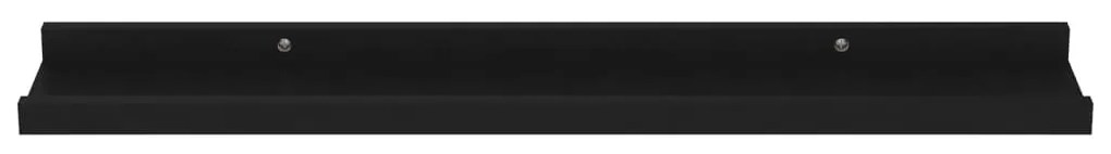 vidaXL Ράφια Τοίχου 4 τεμ. Μαύρα 60 x 9 x 3 εκ.Λευκά