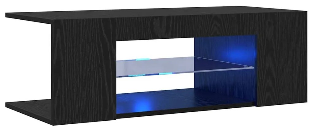 vidaXL Ντουλάπι TV Μαύρο 90 x 39 x 30 εκ. Επεξεργασμένο ξύλο