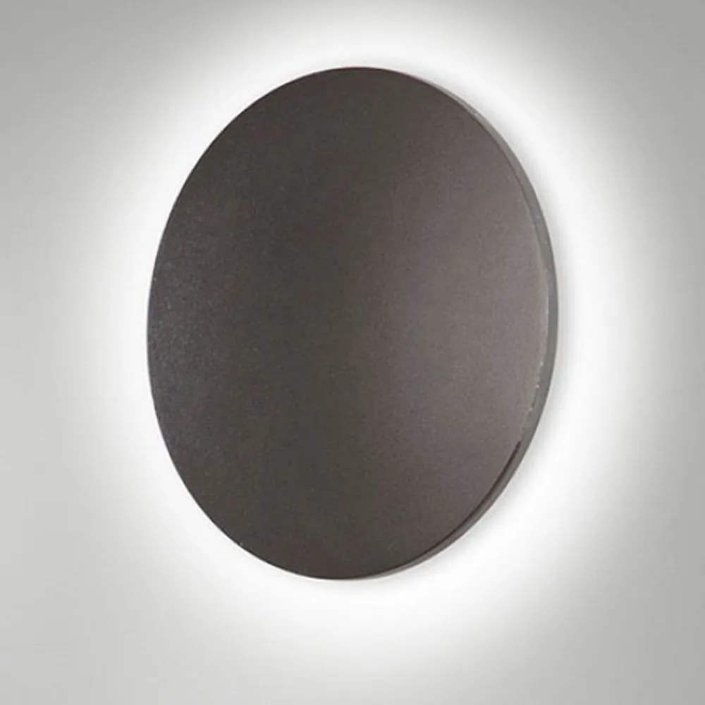 Φωτιστικό Τοίχου Zon 6544-22-294 12W 3000K 1356lm IP65 Dark Grey Fabas Luce