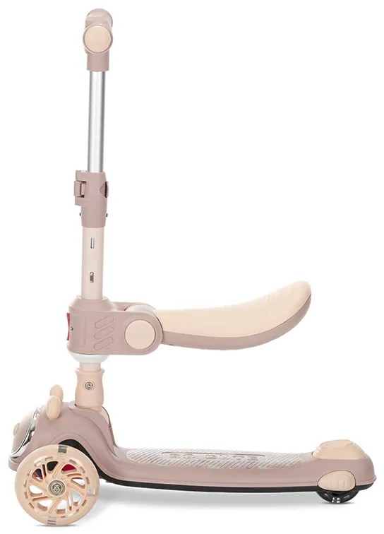 Πατίνι Scooter με Φως &amp; Μουσική Swiftie Τρίτροχο Αναδιπλούμενο με Κάθισμα  Beige  10390220001 Lorelli