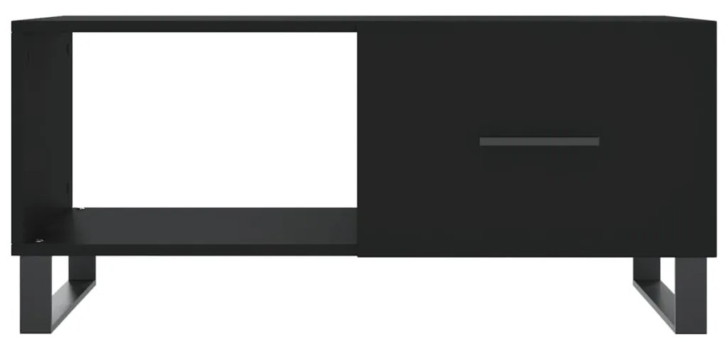 vidaXL Τραπεζάκι Σαλονιού Μαύρο 90x50x40 εκ. Επεξεργασμένο Ξύλο