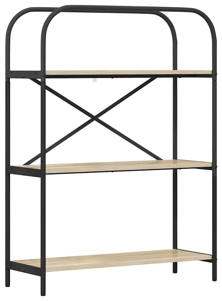 vidaXL Ράφι Βιβλίων Δρύς Sonoma 80 x 30 x 109 εκ Επεξεργασμένο ξύλο