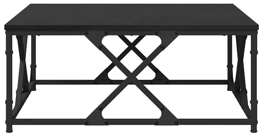 vidaXL Τραπεζάκι σαλονιού Μαύρη Οξυά 70 x 70 x 30 cm