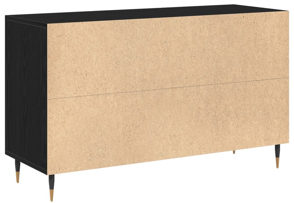 vidaXL Μπουφές Μαύρη Δρυς 100x36x60 εκ Επεξεργασμένο Ξύλο