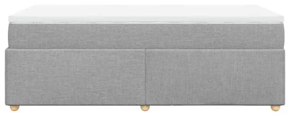 ΚΡΕΒΑΤΙ BOXSPRING ΜΕ ΣΤΡΩΜΑ ΑΝΟΙΧΤΟ ΓΚΡΙ 90X190 ΕΚ. ΥΦΑΣΜΑΤΙΝΟ 3285338