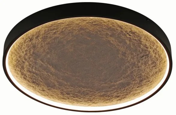 Πλαφονιέρα Φωτιστικό Οροφής LED 18W Μαύρο Πέτρα CCT Dimmable Karmen-40 SunLight-KARMEN-40-Μαύρο KARMEN-40