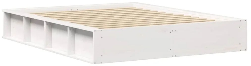 vidaXL Σκελετός Κρεβατιού Λευκό 160 x 200 cm Στερεά ξυλεία πεύκου