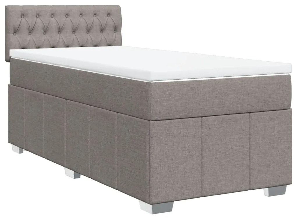 ΚΡΕΒΑΤΙ BOXSPRING ΜΕ ΣΤΡΩΜΑ TAUPE 80X200 ΕΚ. ΥΦΑΣΜΑΤΙΝΟ 3286906