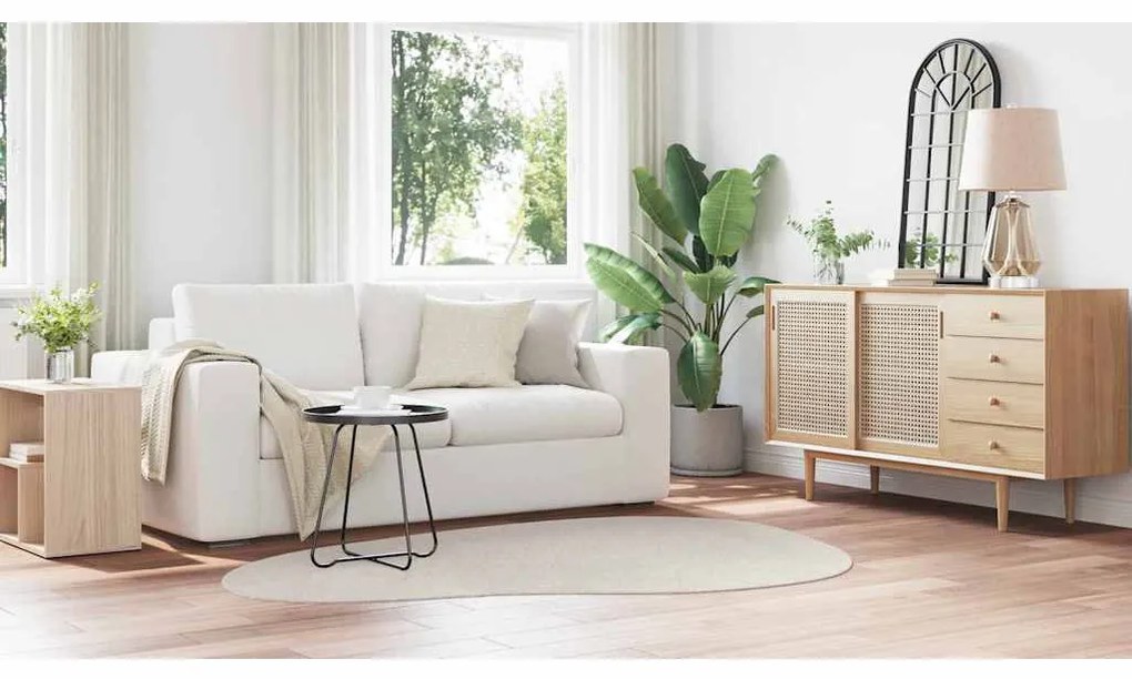 vidaXL Χαλί Άμμος 140 x 200 cm Πολυεστέρας