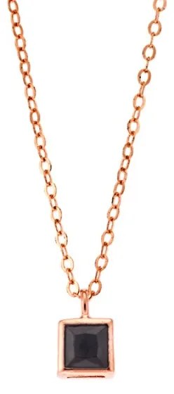 Μενταγιόν Senza Silver 925 Rose Gold Plated