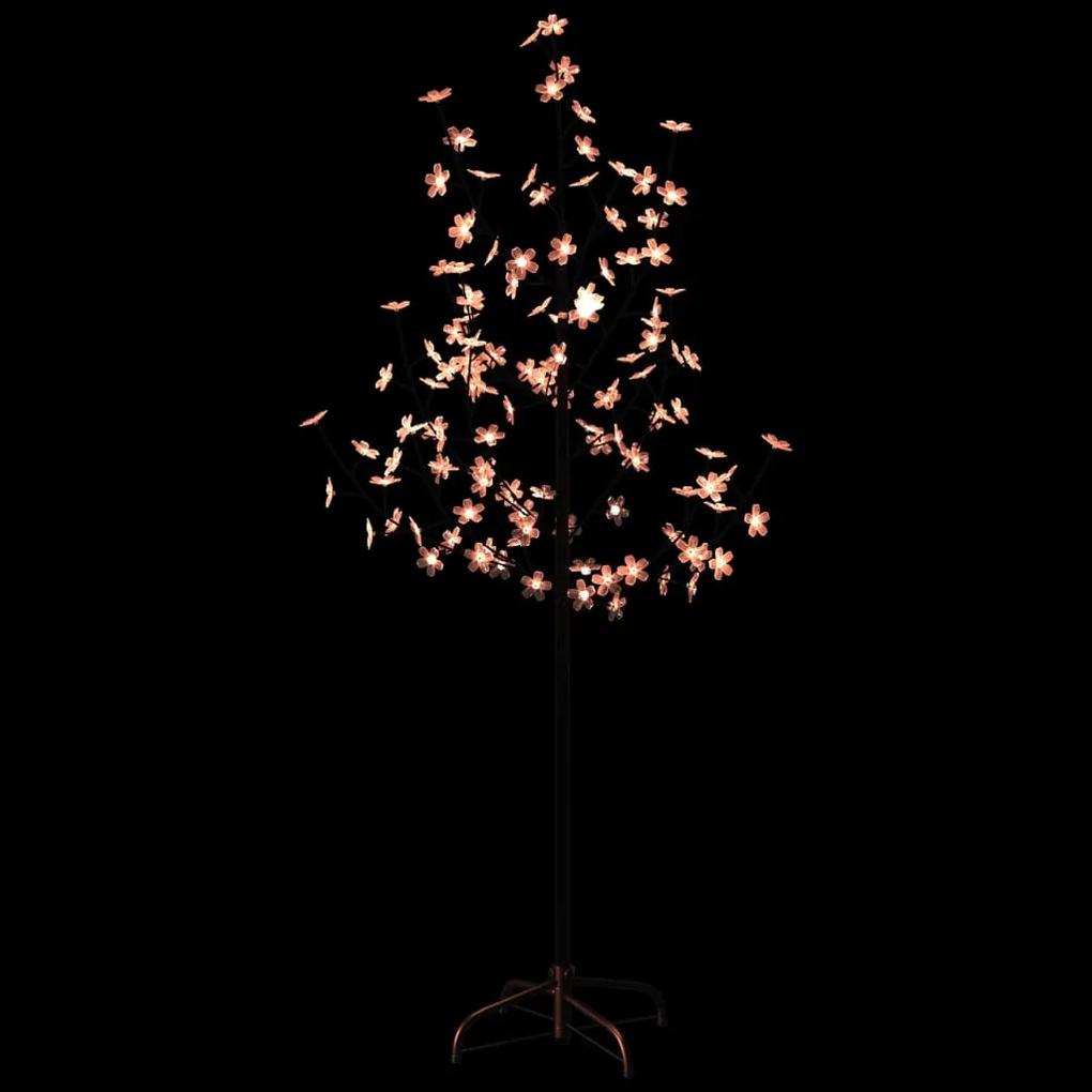 vidaXL Δέντρο Κερασιά με 84 LED Θερμό Λευκό 120 εκ.