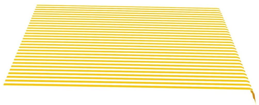 Τεντόπανο Ανταλλακτικό Κίτρινο / Λευκό 4 x 3,5 μ. - Κίτρινο