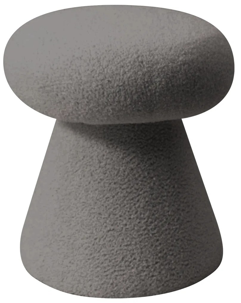 Σκαμπό ArteLibre TRIACYTIS Γκρι Ύφασμα Teddy 38x38x42cm-14940008