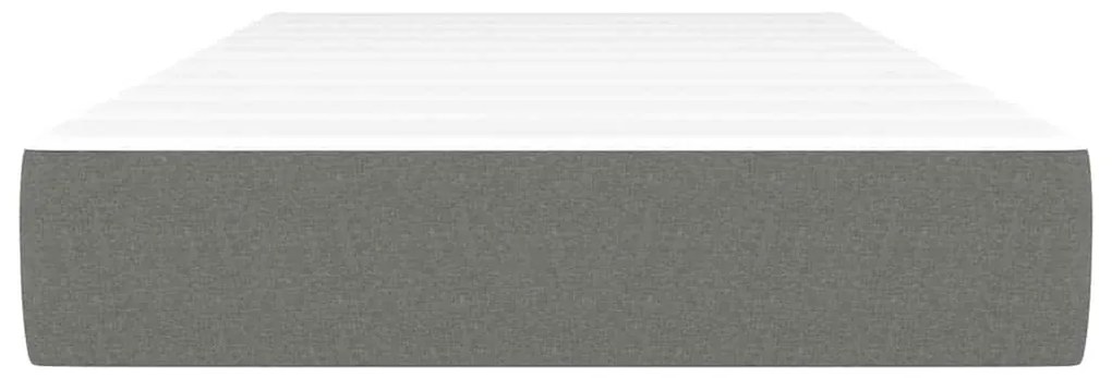 vidaXL Στρώμα με Pocket Springs Σκούρο Γκρι 120x190x20 εκ. Υφασμάτινο