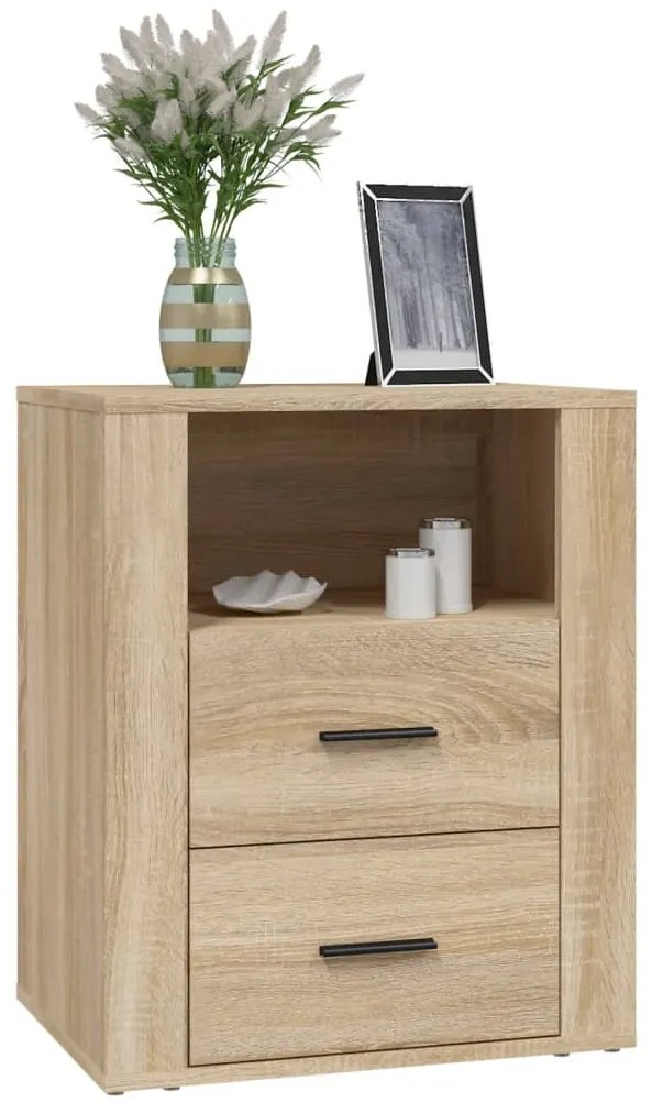vidaXL Κομοδίνο Sonoma Δρυς 50x36x60 εκ. από Επεξεργασμένο Ξύλο