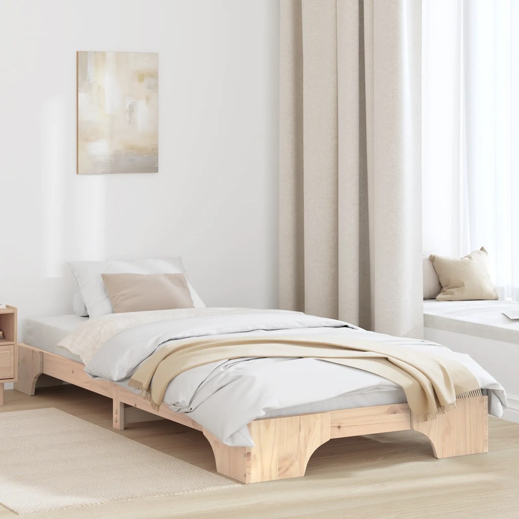 vidaXL Κρεβάτι 90x190 cm Ξύλο Πεύκο