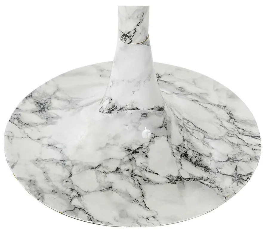Βοηθητικό Τραπεζάκι DKD Home Decor Λευκό Χρυσό 51 x 51 x 51 cm