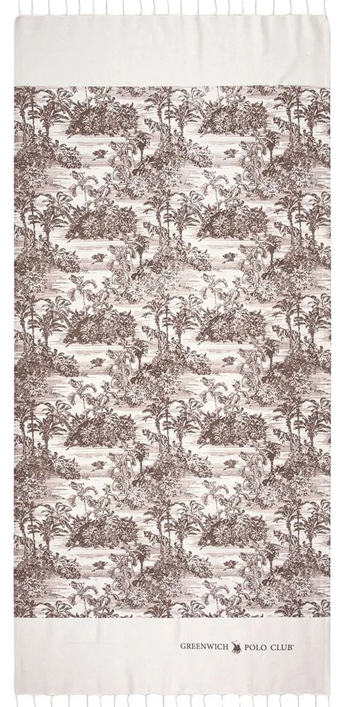 Παρεό (80x180) Greenwich Polo Club 3668 Brown/White