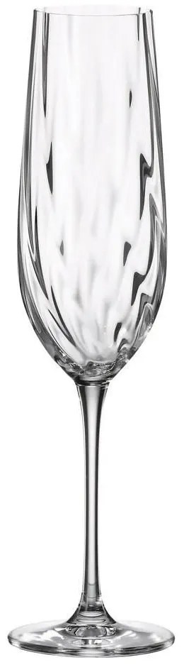 Ποτήρι Σαμπάνιας Κολωνάτο Uria Optic CTB1SJ54270 270ml Clear Crystal