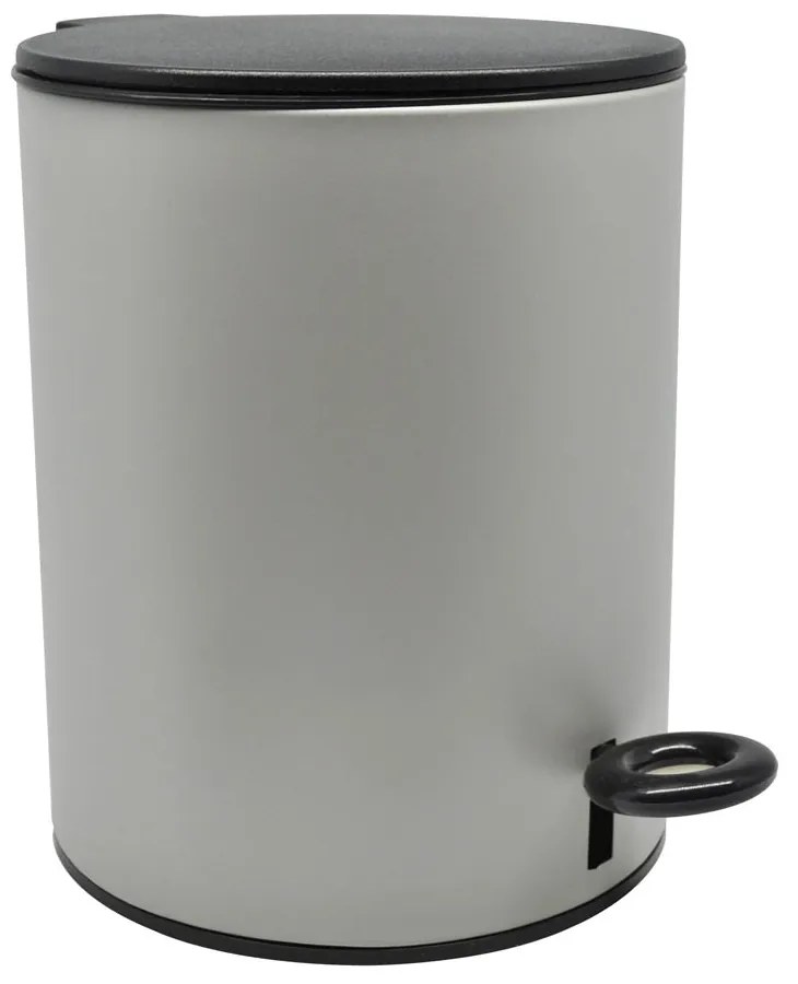Καλάθι Μπάνιου 5lt Soft Close Γκρι Inox ANKOR