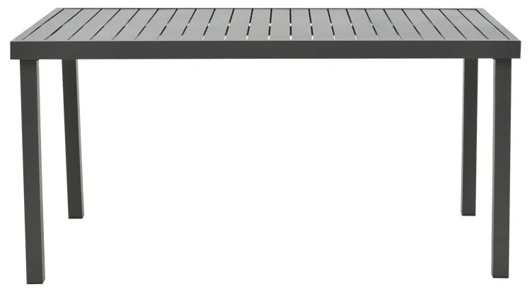 Τραπέζι Kliton pakoworld αλουμινίου ανθρακί 150x80x74εκ (1 τεμάχια)