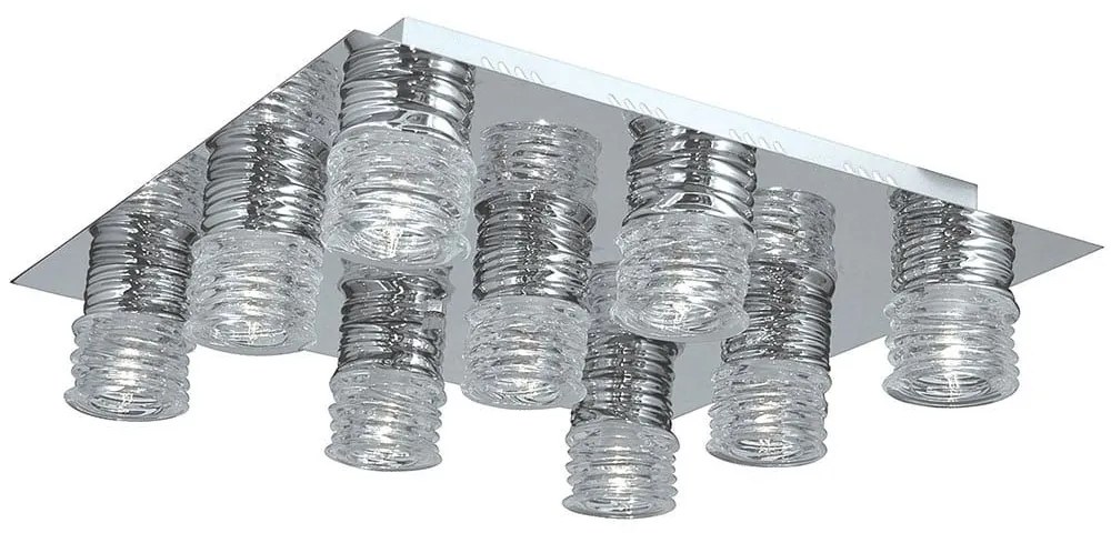 Φωτιστικό Οροφής - Πλαφονιέρα 77-1819 MX10102-9A Roll Chrome Homelighting Metal, Glass