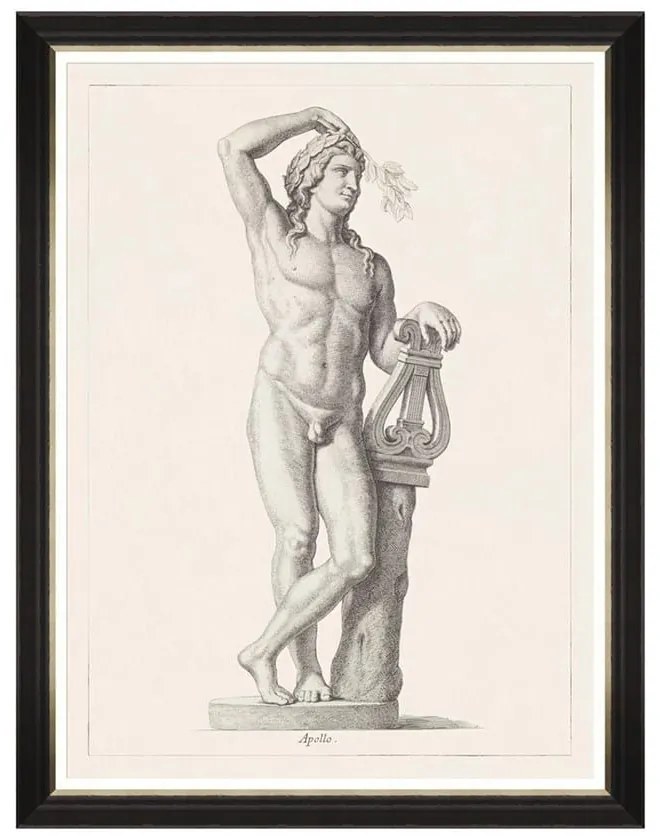 Κάδρο Greek Godess And Gods - Apollo FA13114 60X80 MindTheGap Κάθετοι Wood