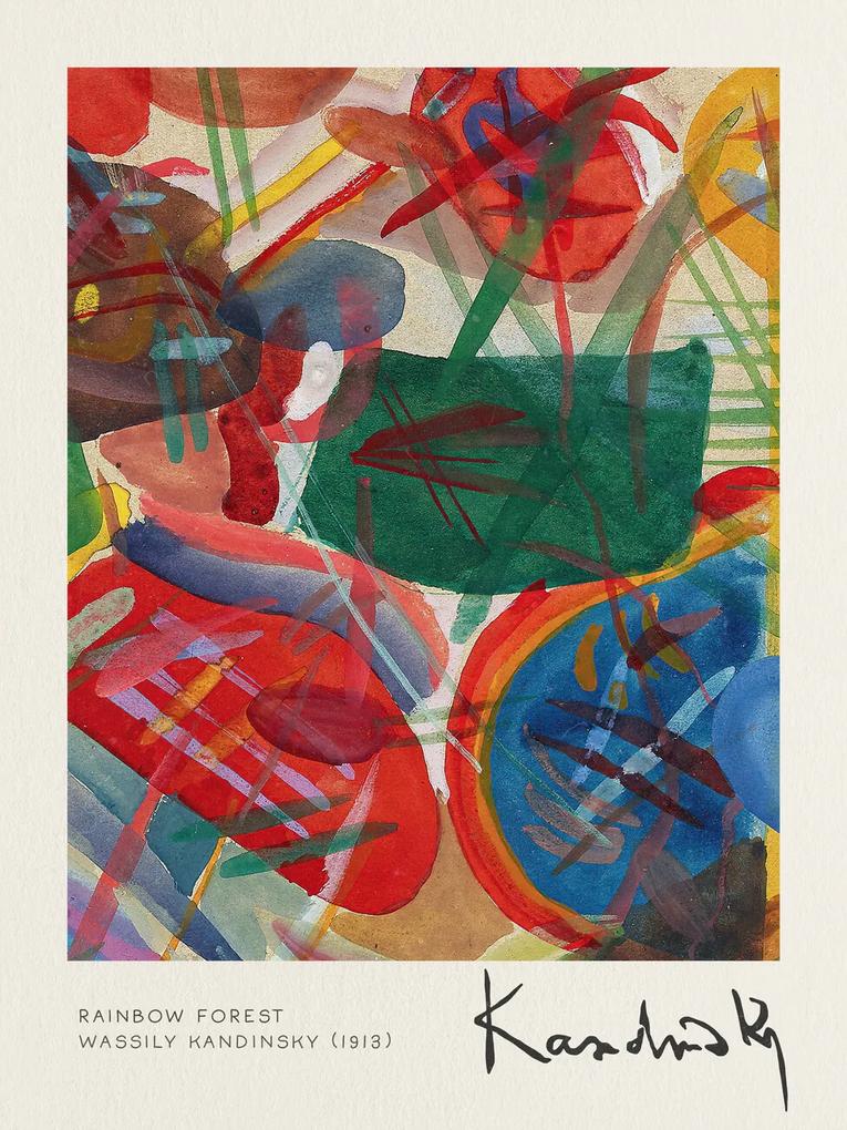 Εκτύπωση έργου τέχνης Rainbow Forest - Wassily Kandinsky, (30 x 40 cm)