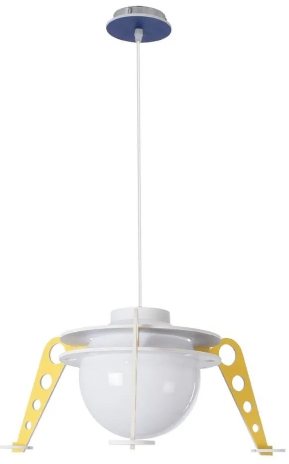 Φωτιστικό Οροφής Παιδικό UFO 61581 1xE27 58x24cm Yellow-Blue GloboStar