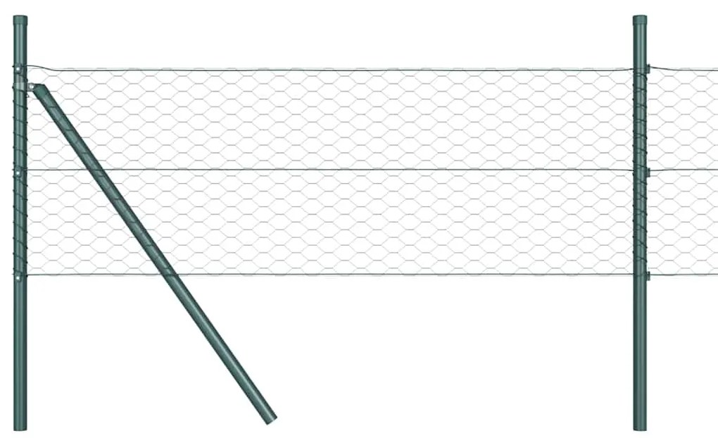 vidaXL χάλκινος εξάγωνος φράχτης  0.4x50 μ
