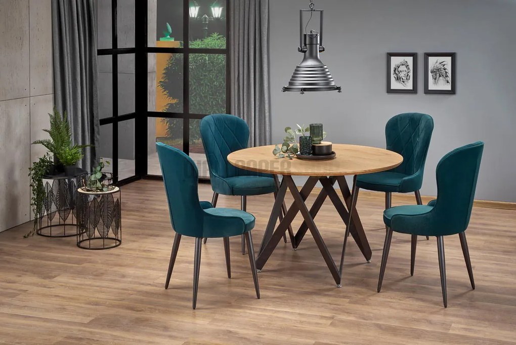 Dine 366 Καρεκλα Σκουρο Πρασινο