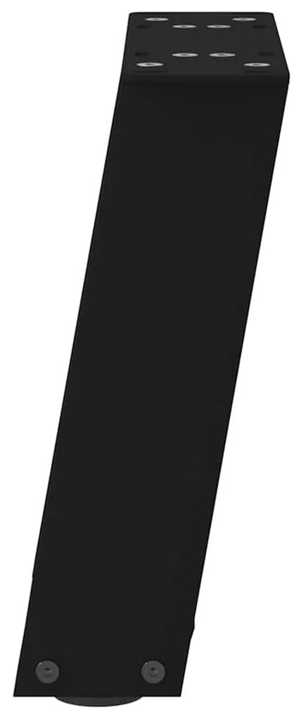 vidaXL Πόδια Τραπεζιού Σαλονιού σε Σχήμα U 2 τεμ. Μαύρο 30x(30-31) εκ. Ατσάλι