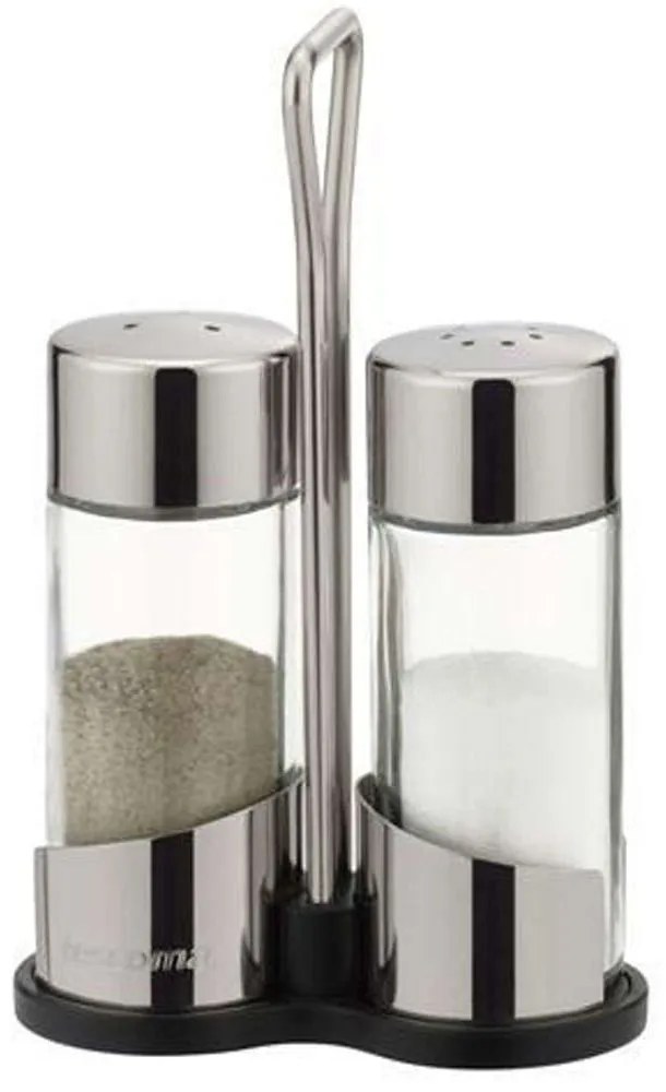 Αλατοπίπερο Σε Βάση (Σετ 3Τμχ) 650320 Inox-Clear Tescoma Steel,Glass