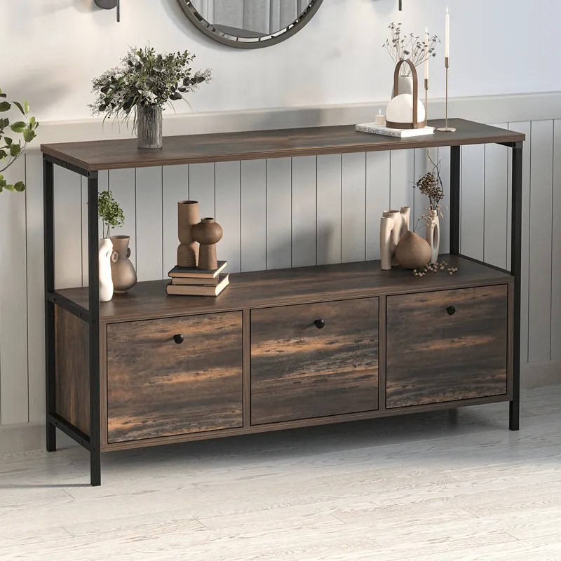 Μπουφές Mars Megapap χρώμα rustic καρυδί 122x36x80,1εκ.-GP041-0122,1
