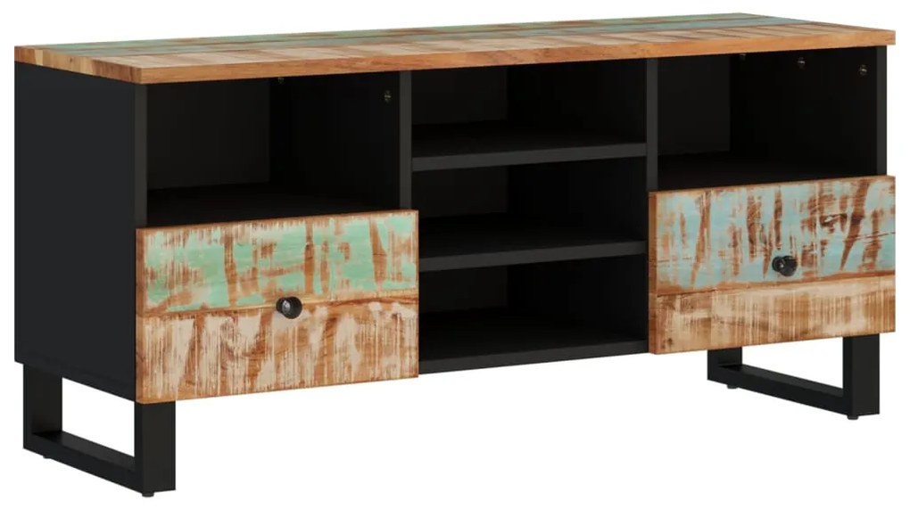 vidaXL Έπιπλο Τηλεόρασης 100x33x46εκ. Μασίφ Ανακυκλ. Ξύλο &amp; Επεξ. Ξύλο