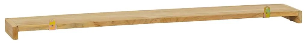 vidaXL Ράφια Τοίχου 2 τεμ. 90 x 15 x 4 εκ. από Μασίφ Ξύλο Teak