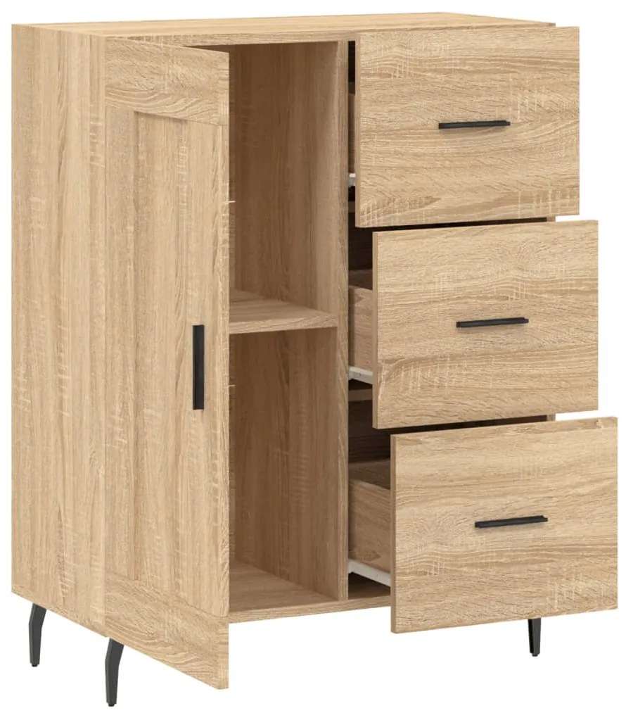vidaXL Ντουλάπι Sonoma Δρυς 69,5 x 34 x 90 εκ. από Επεξεργασμένο Ξύλο