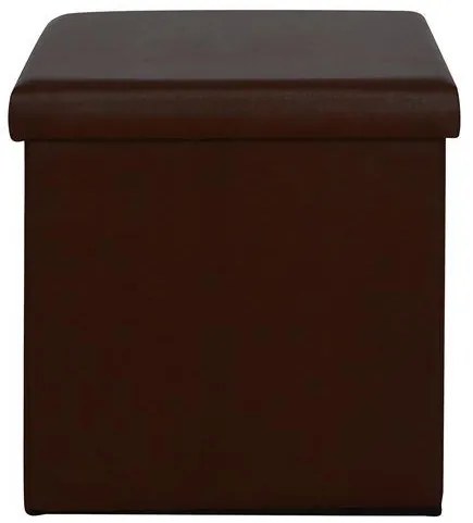 ΣΚΑΜΠΩ ΜΕ ΑΠΟΘΗΚΕΥΤΙΚΟ ΧΩΡΟ ALEX PU ΣΚΟΥΡΟ ΚΑΦΕ 38x38x38 εκ.