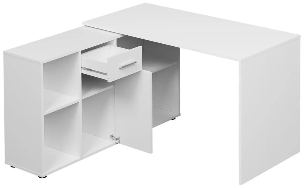 Γωνιακό τραπέζι γραφείου Bristol 122, Με συρτάρια, Γωνιακός, Με πόρτες, Ο αριθμός των θυρών: 1, Αριθμός συρταριών: 1, 75x121x120cm, 43 kg | Epipla1.gr