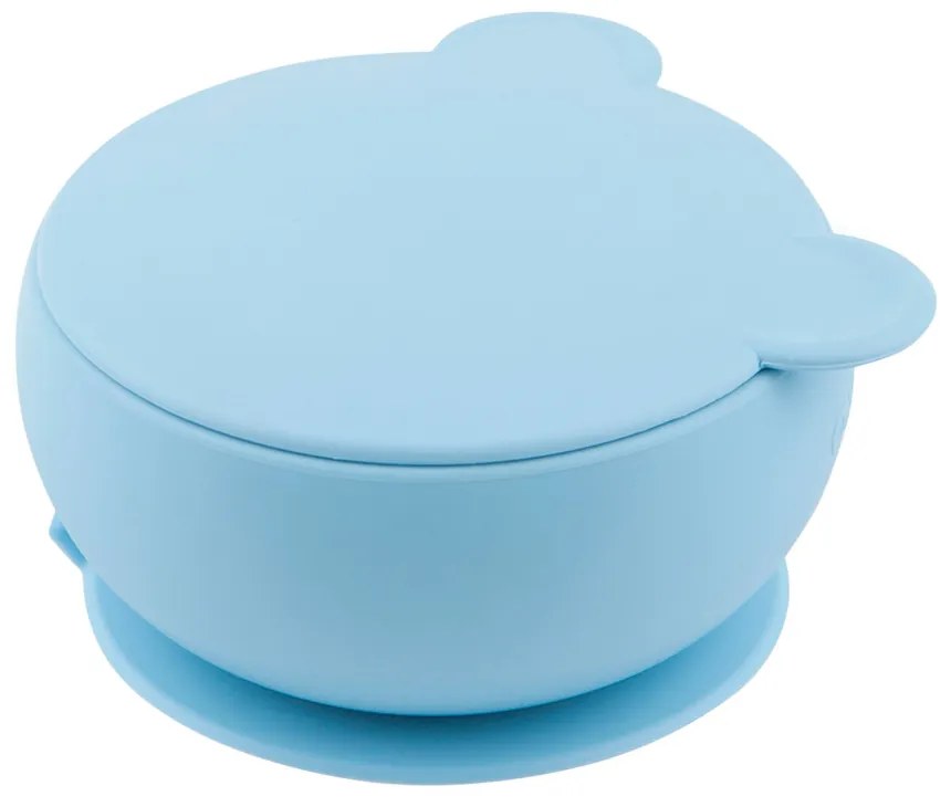MinikOiOi Μπωλ Σιλικόνης με καπάκι Blue