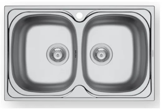 Maidsinks by Pyramis Derby Σατινέ Ανοξείδωτος Νεροχύτης 80 cm 100185601
