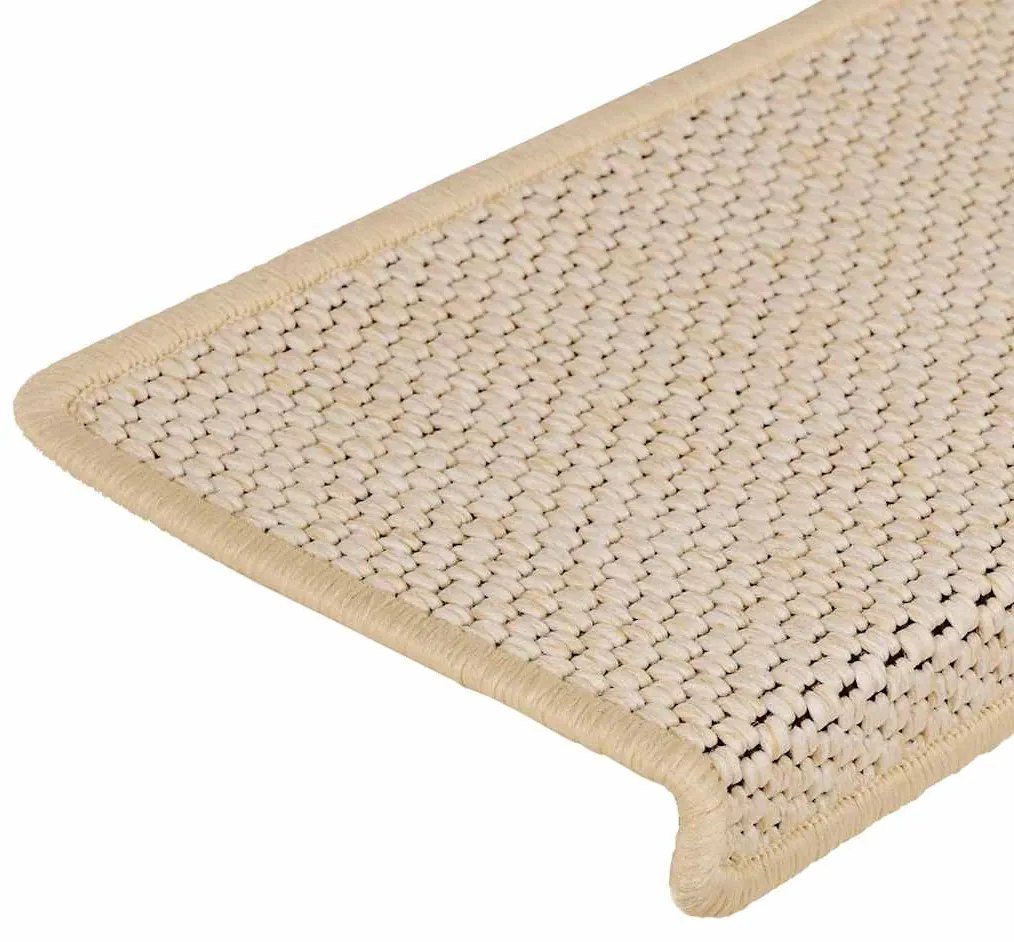 vidaXL Πατάκια Σκάλας Αυτοκόλλητα 15 τεμ. Όψη Σιζάλ Berber 65x21x4 εκ.