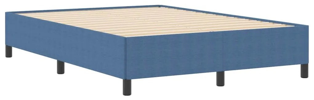 vidaXL Σκελετός Κρεβατιού Μπλε 140 x 190 cm Βελούδο