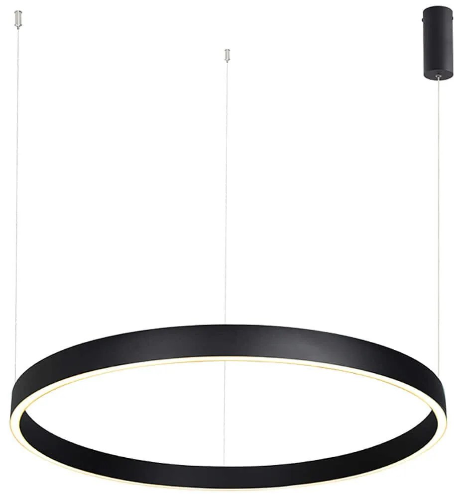 Φωτιστικό Οροφής 25368 Φ80x160cm Dim Led 4310lm 70W 3000K Black
