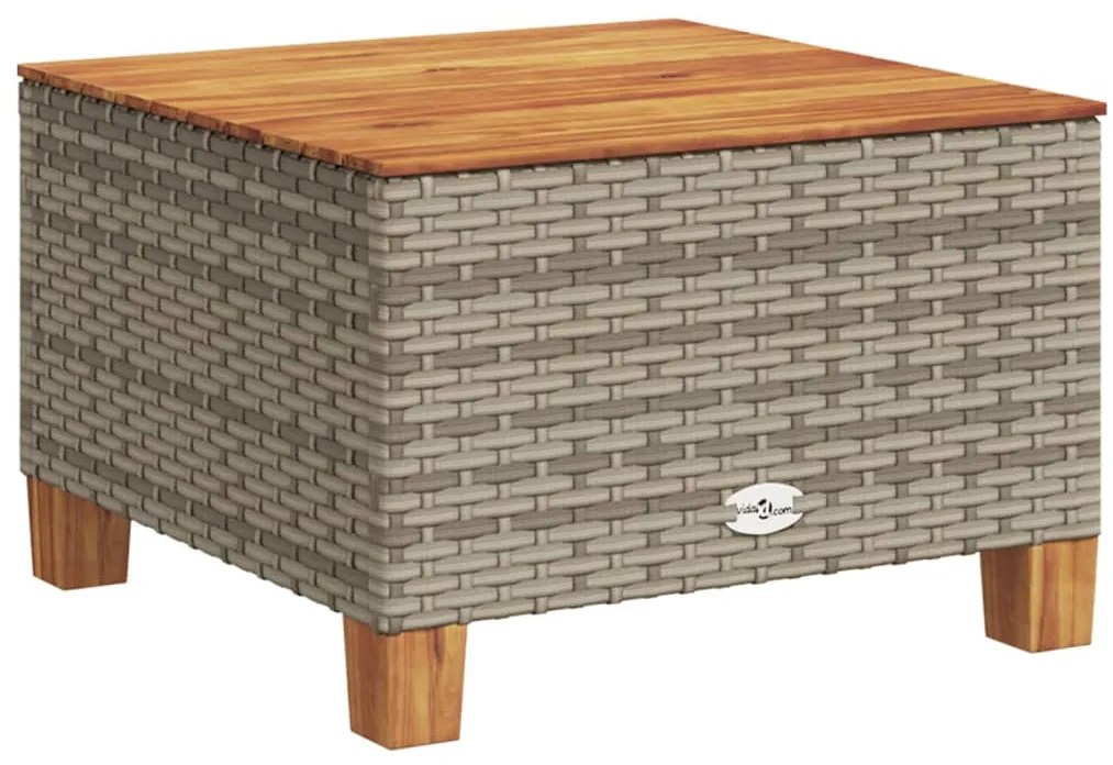 vidaXL Σετ Σαλονιού Κήπου 7 τεμ. Γκρι Συνθετικό Ρατάν με Μαξιλάρια