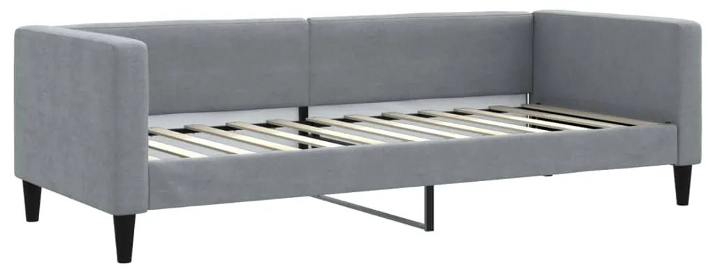 vidaXL Καναπές Κρεβάτι Συρόμενος Ανοιχτό Γκρι 80 x 200 εκ. Υφασμάτινος