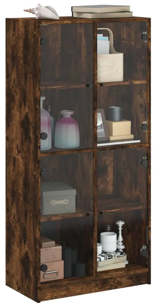 vidaXL Ντουλάπα με Πόρτες Καπν. Δρυς 68x37x142 εκ. Επεξεργασμένο Ξύλο