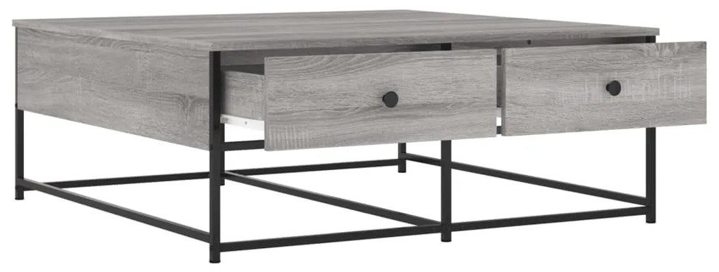 vidaXL Τραπεζάκι Σαλονιού Γκρι Sonoma 100 x 99 x 40 εκ. Επεξεργ. Ξύλο